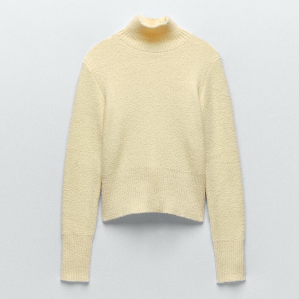 Zara yellow turtleneck